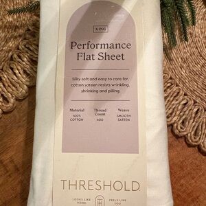 New Threshold Cream Performance Flat Sheet